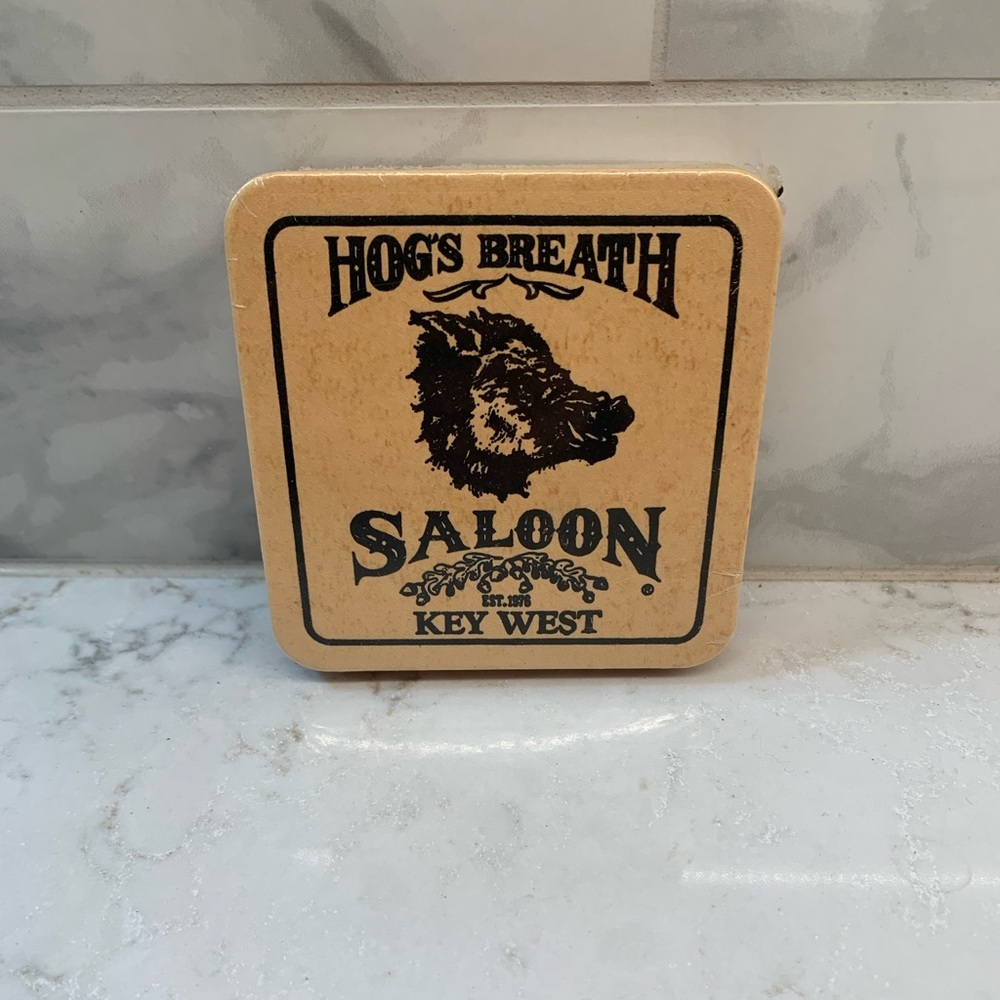 NEW Vintage Hog's Breath Saloon Key West Coaster​